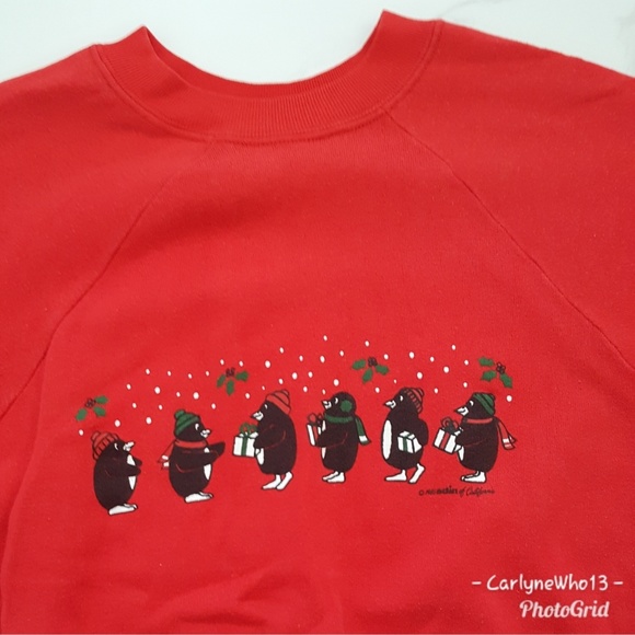 Holiday Penguin Sweatshirt - Picture 2 of 3